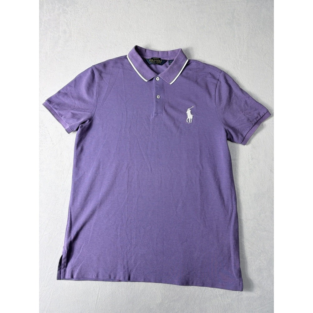 Polo Golf Ralph Lauren Performance Polo‎ Shirt Mens Large Purple Big Pony